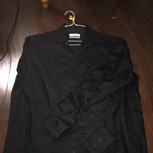 All black dress shirt